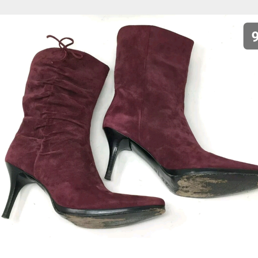 Barneys NY Berry Suede Boots 37 / 6 ITALY - Picture 8 of 8